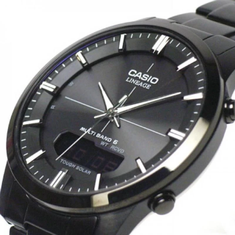 Casio saulės energija valdomas radijo bangomis valdomas laikrodis LCW-M170DB-1AER