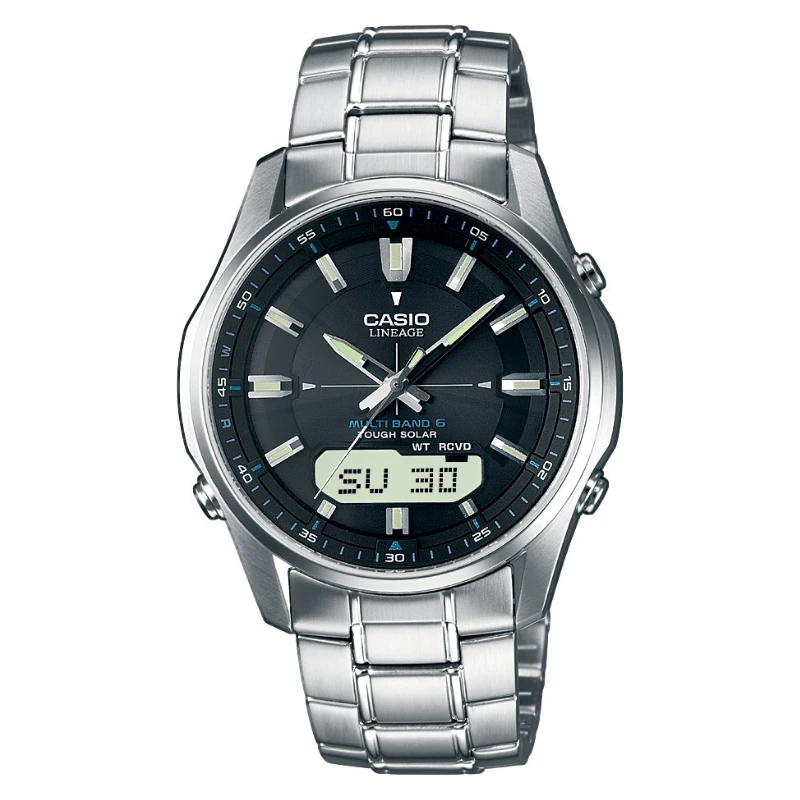 Laikrodis Casio WAVECEPTOR Saulės radijo bangomis valdomas LCW-M100DSE-1AER
