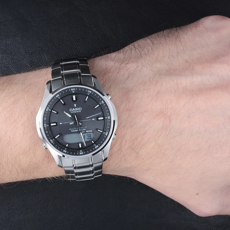Laikrodis Casio WAVECEPTOR Saulės radijo bangomis valdomas LCW-M100DSE-1AER