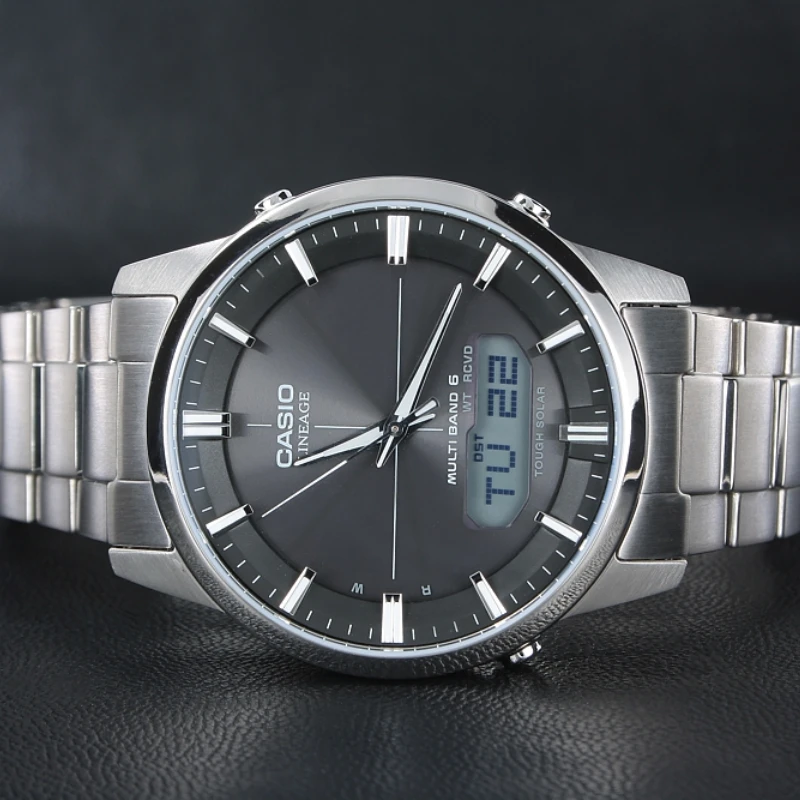 Laikrodis Casio WAVECEPTOR Saulės radijo bangomis valdomas LCW-M170TD-1AER