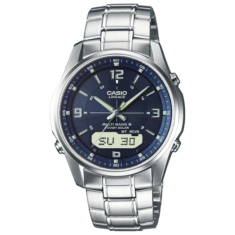 Laikrodis Casio WAVECEPTOR Saulės radijo bangomis valdomas LCW-M100DSE-2AER