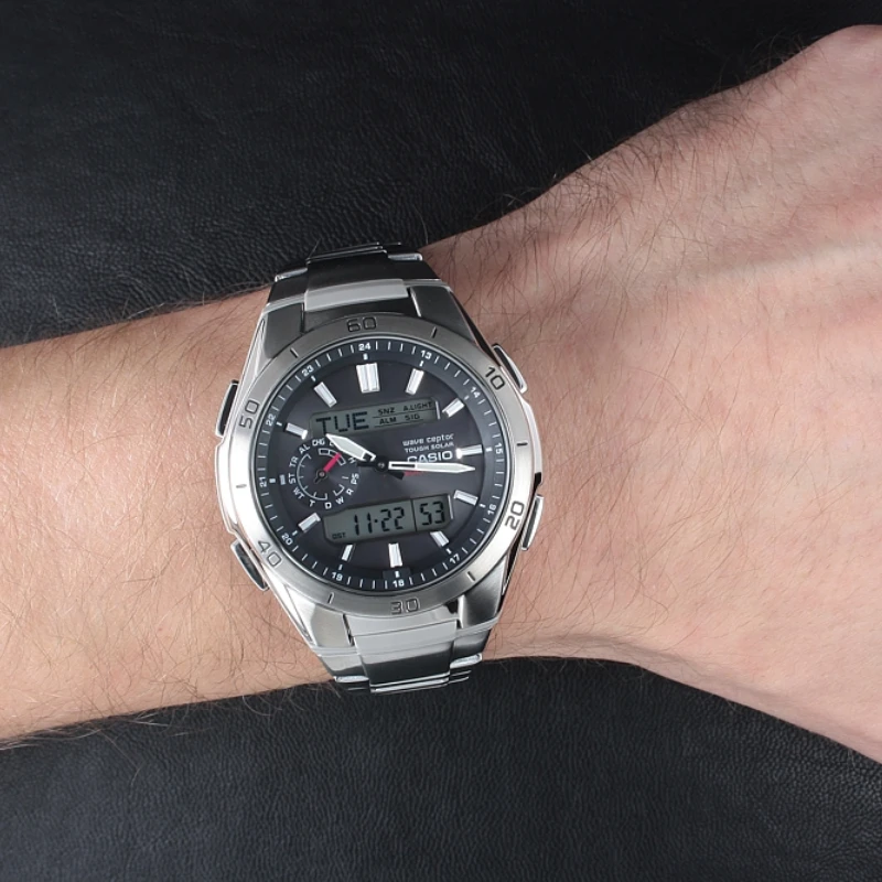 Laikrodis Casio bangų receptorius WVA-M650D-1AER
