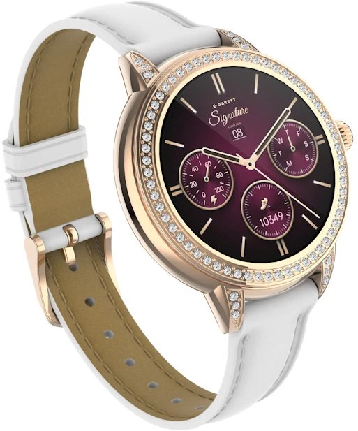 Garett išmanusis laikrodis su lietuvišku meniu Stella Rose Gold Mesh Steel
