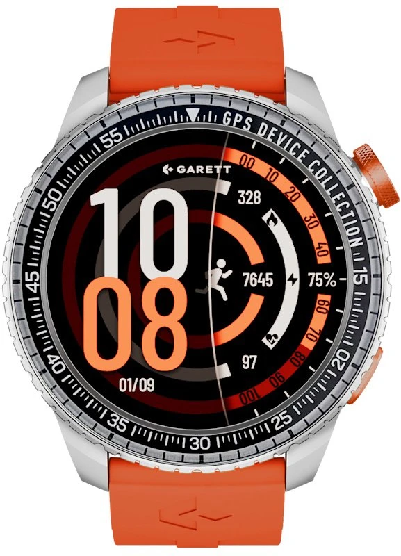 Išmanusis laikrodis Garett Compass GPS sidabrinė