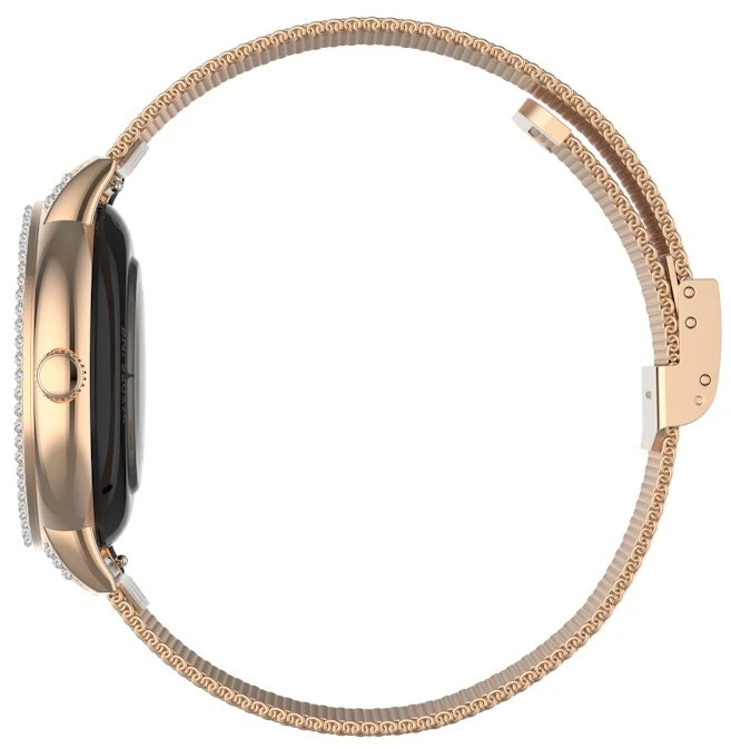 Garett išmanusis laikrodis su lietuvišku meniu Stella Rose Gold Mesh Steel