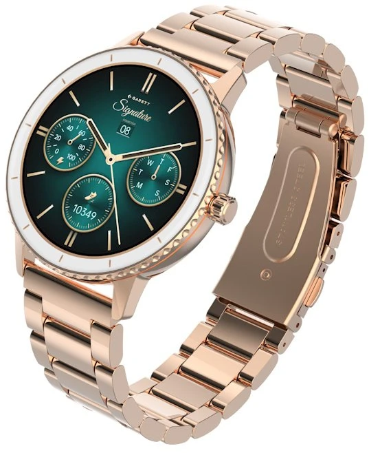 Garett išmanusis laikrodis su lietuvišku meniu Grace Rose Gold Solid Steel