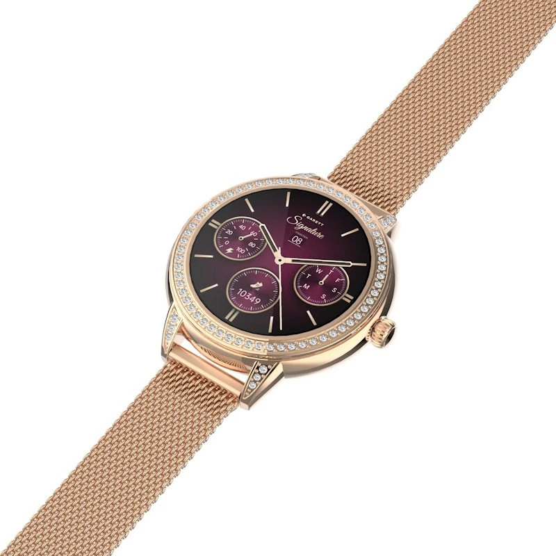 Garett išmanusis laikrodis su lietuvišku meniu Stella Rose Gold Mesh Steel