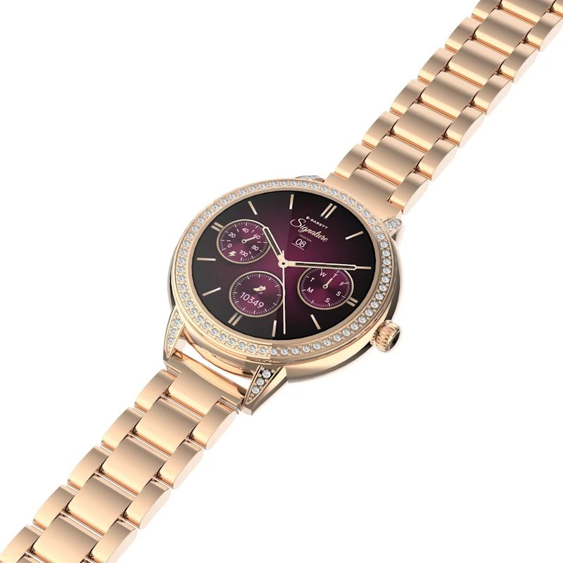 Garett išmanusis laikrodis su lietuvišku meniu Stella Rose Gold Solid Steel