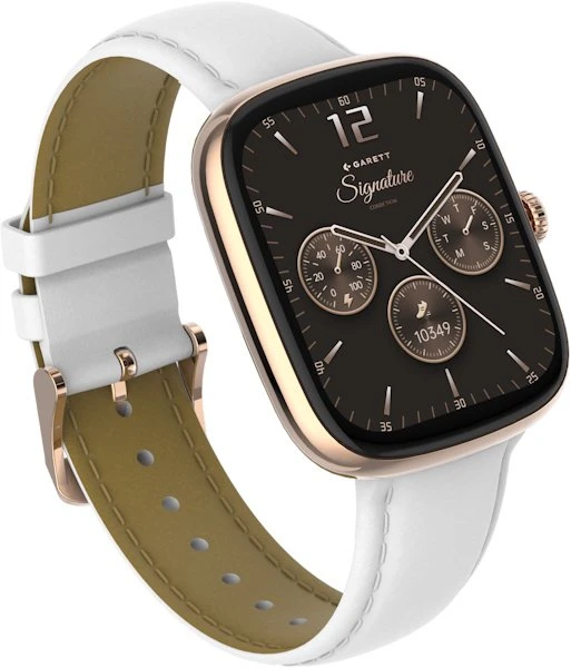 Garett išmanusis laikrodis su lietuvišku meniu Flow Rose Gold Mesh Steel