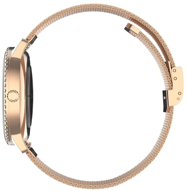 Garett išmanusis laikrodis su lietuvišku meniu Grace Rose Gold Mesh Steel
