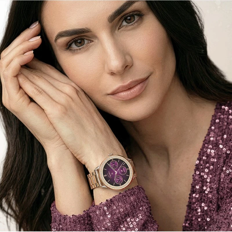 Garett išmanusis laikrodis su lietuvišku meniu Stella Rose Gold Solid Steel