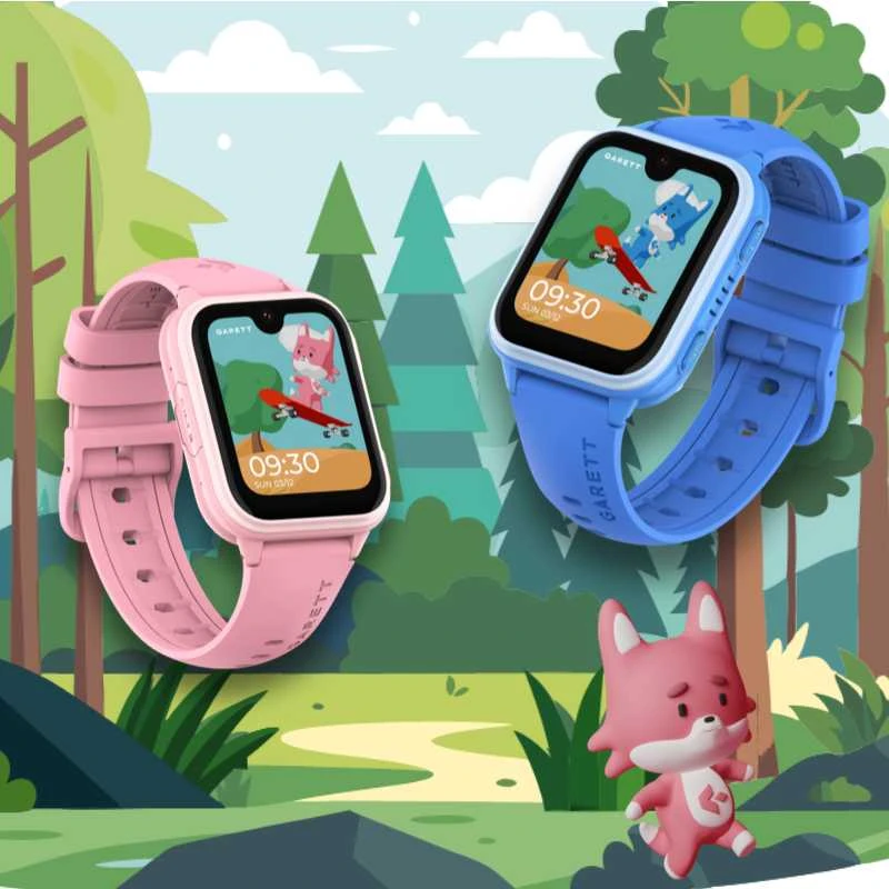 Vaikiškas išmanusis laikrodis Garett Kids Vibe 4G, su lietuvišku meniu, juodas