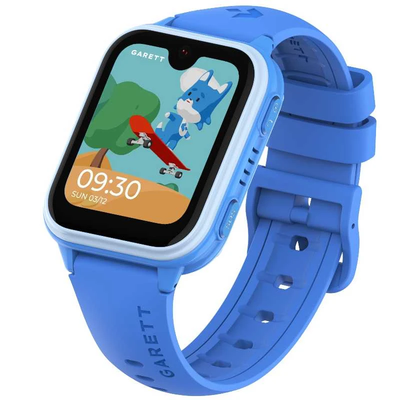 Vaikiškas išmanusis laikrodis Garett Kids Vibe 4G, su lietuvišku meniu, mėlynas