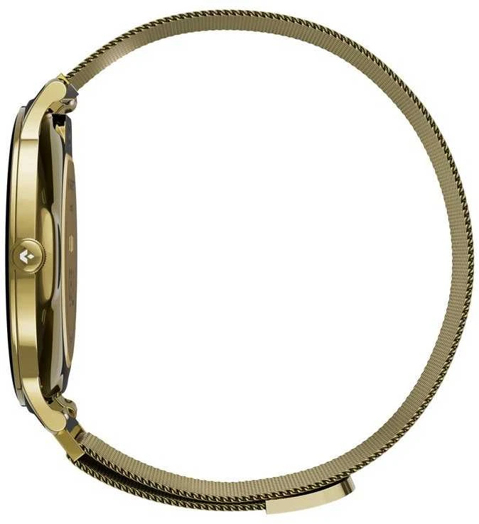 Išmanusis laikrodis su lietuvišku meniu GARETT Verona 2 Glow Gold Mesh steel