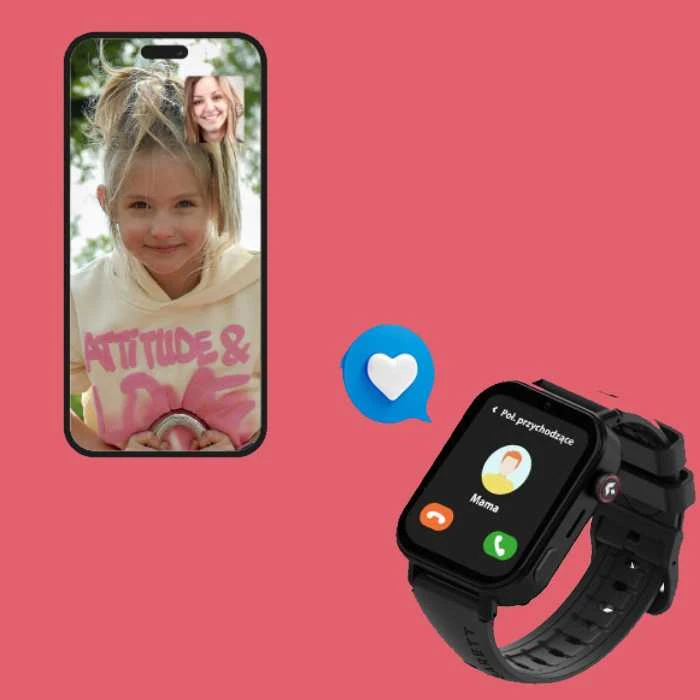 Išmanusis laikrodis vaikams su lietuvišku meniu Garett Kids Rel 4G Rožinė