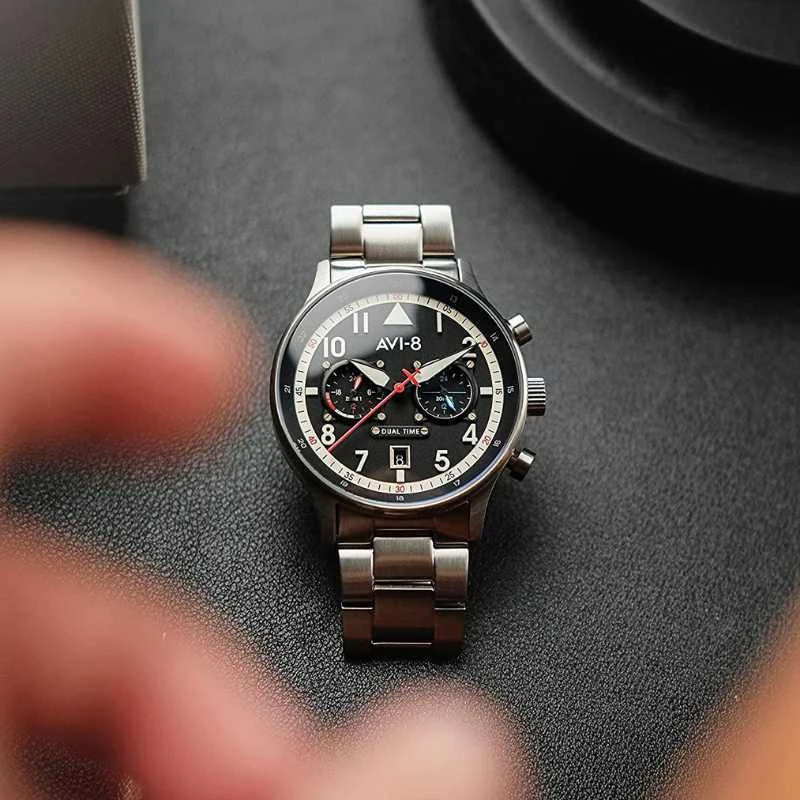 Laikrodis AVI-8 Hawker Hurricane Dual-Time AV-4088-11