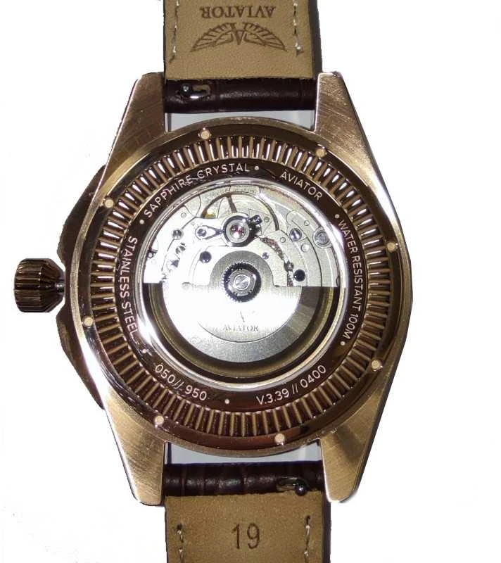 Laikrodis Aviator Airacobra 43 Auto V.3.39.2.335.4