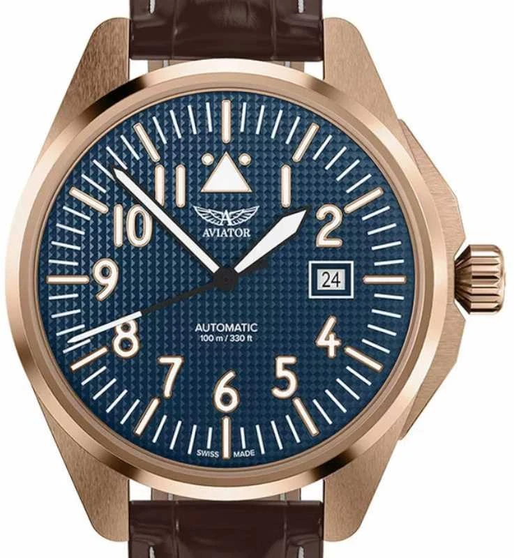 Laikrodis Aviator Airacobra 43 Auto V.3.39.2.335.4