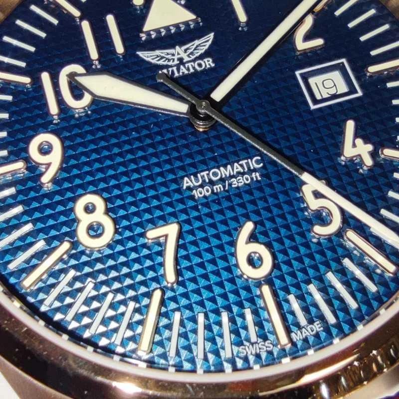 Laikrodis Aviator Airacobra 43 Auto V.3.39.2.335.4