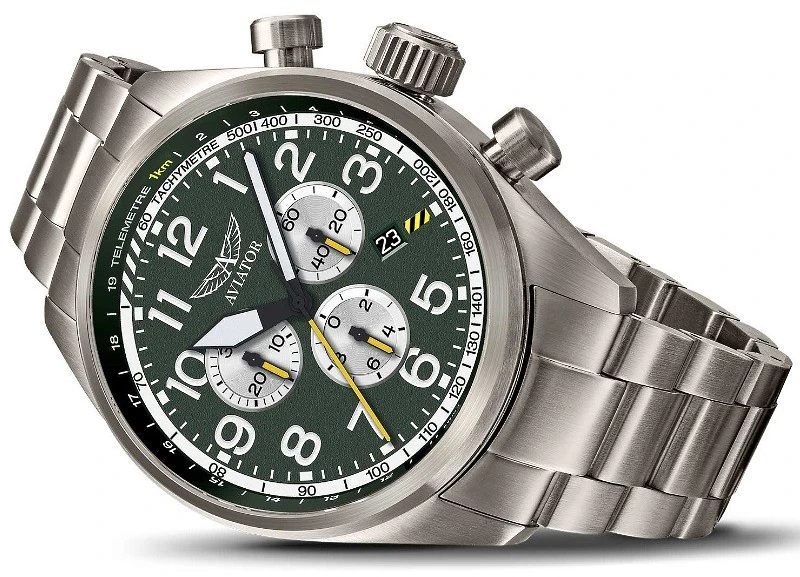 Laikrodis AVIATOR Airacobra P45 Chrono V.2.25.7.171.5
