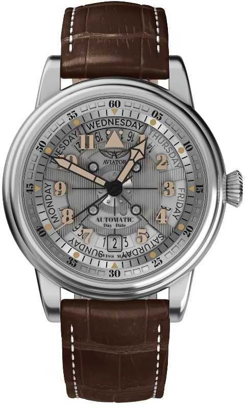 Laikrodis Aviator DOUGLAS DAY-DATE MECA-41 V.3.36.0.286.4