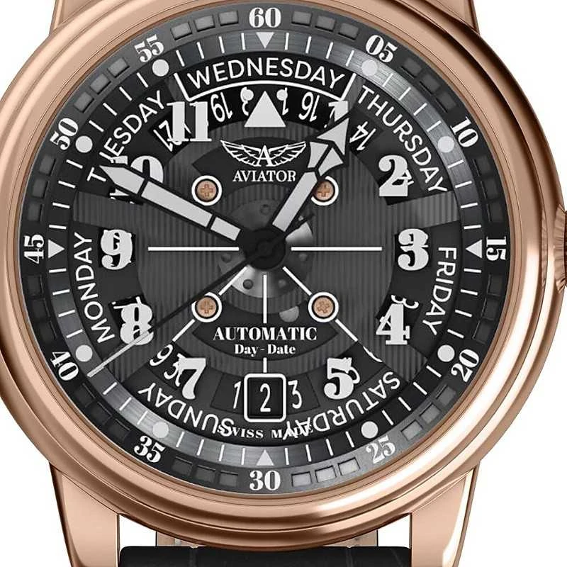 Laikrodis Aviator DOUGLAS DAY-DATE MECA-41 V.3.36.2.285.4
