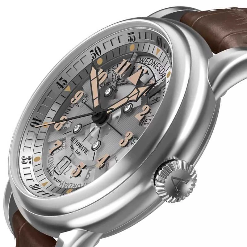 Laikrodis Aviator DOUGLAS DAY-DATE MECA-41 V.3.36.0.286.4
