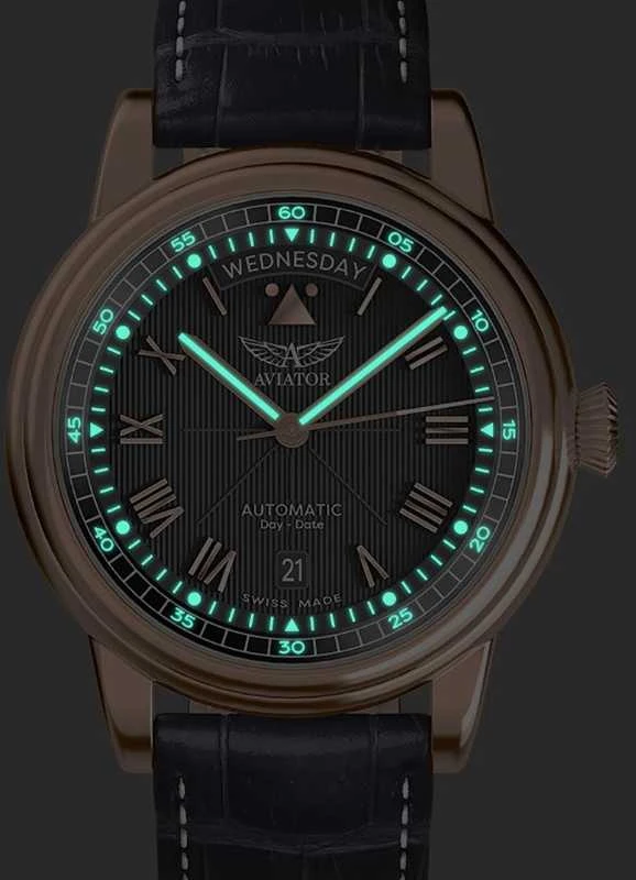 Laikrodis AVIATOR Douglas Day-Date V.3.35.2.275.4