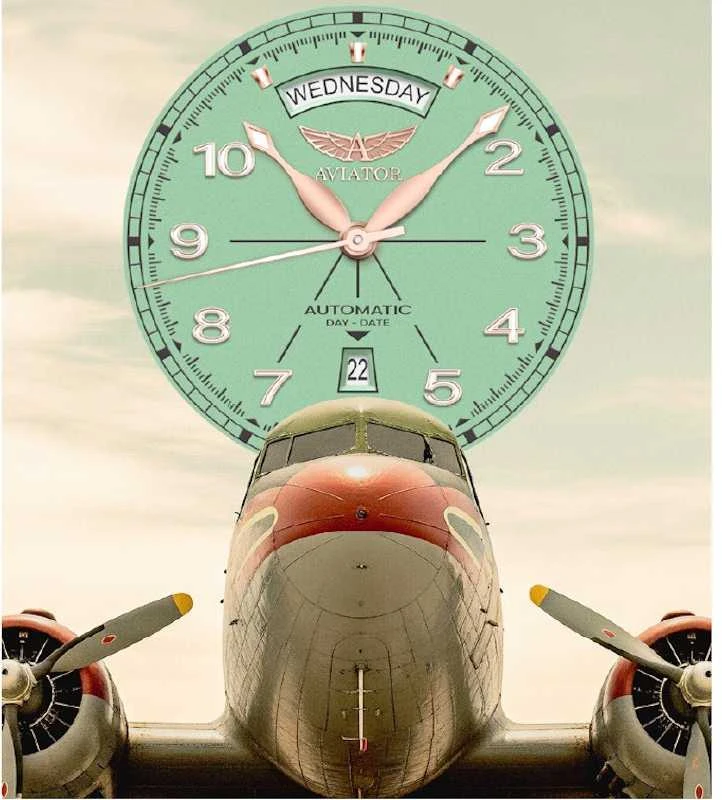 Laikrodis Aviator Douglas Day Date V.3.44.2.404.4