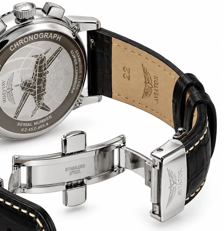 Laikrodis Aviator Douglas DC-3 Chronograph V.2.45.0.405.4