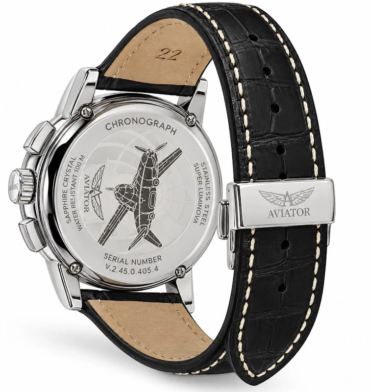 Laikrodis Aviator Douglas DC-3 Chronograph V.2.45.0.405.4