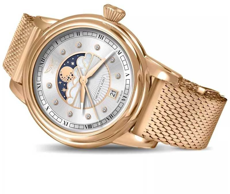 Laikrodis AVIATOR Douglas Moonflight Diamonds Edition V.1.33.2.380.5