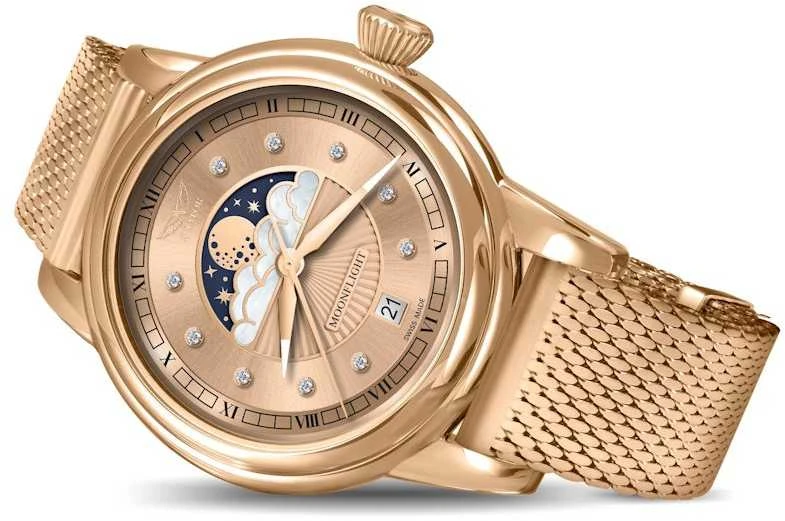 Laikrodis AVIATOR Douglas Moonflight Diamonds Edition V.1.33.2.383.4