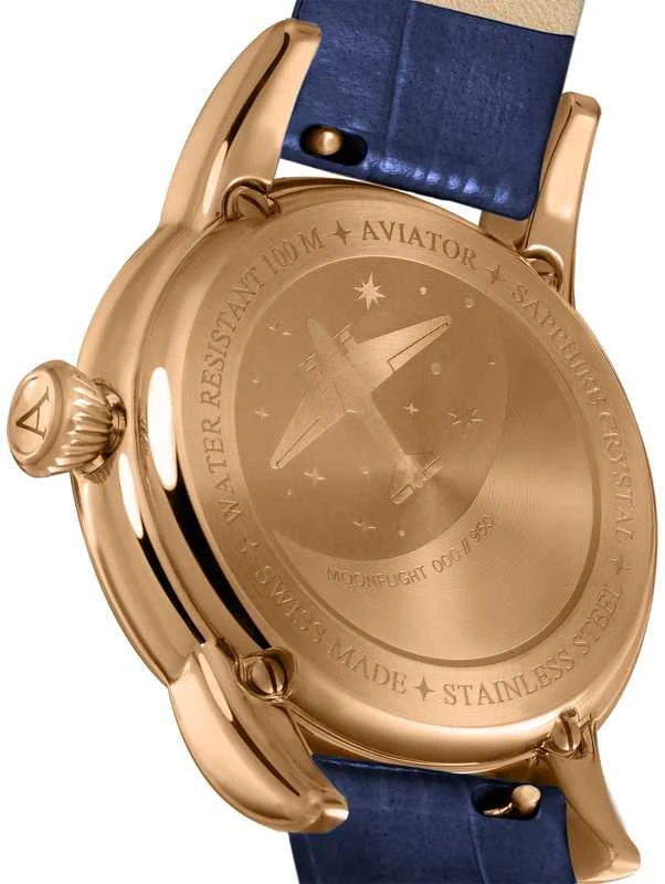 Laikrodis AVIATOR Douglas Moonflight Diamonds Edition V.1.33.2.380.4
