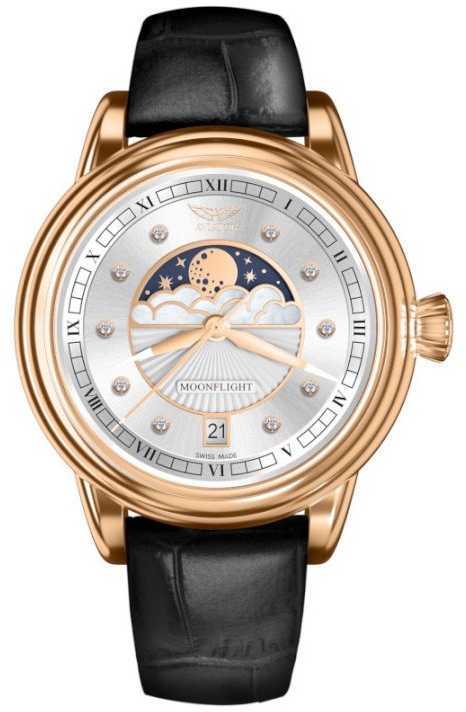 Laikrodis AVIATOR Douglas Moonflight Diamonds Edition V.1.33.2.382.4