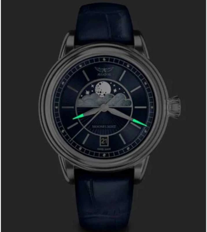 Laikrodis AVIATOR Douglas Moonflight V.1.33.0.255.4