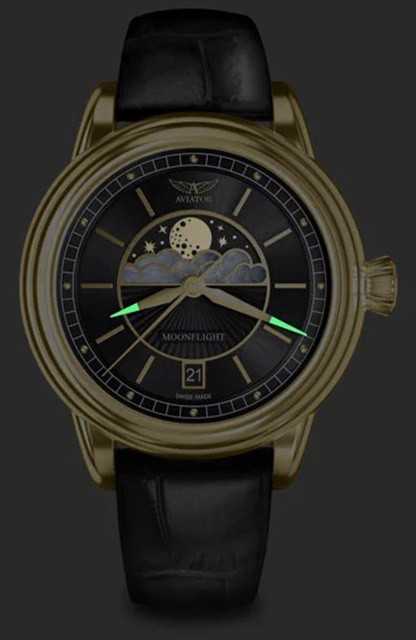 Laikrodis AVIATOR Douglas Moonflight V.1.33.1.344.4