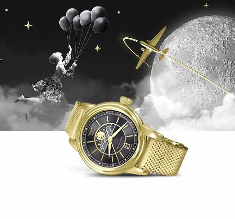 Laikrodis AVIATOR Douglas Moonflight V.1.33.1.344.5