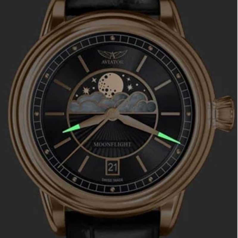 Laikrodis AVIATOR Douglas Moonflight V.1.33.2.253.4