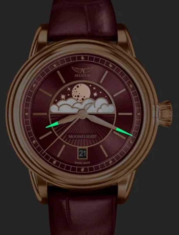 Laikrodis AVIATOR Douglas Moonflight V.1.33.2.265.4