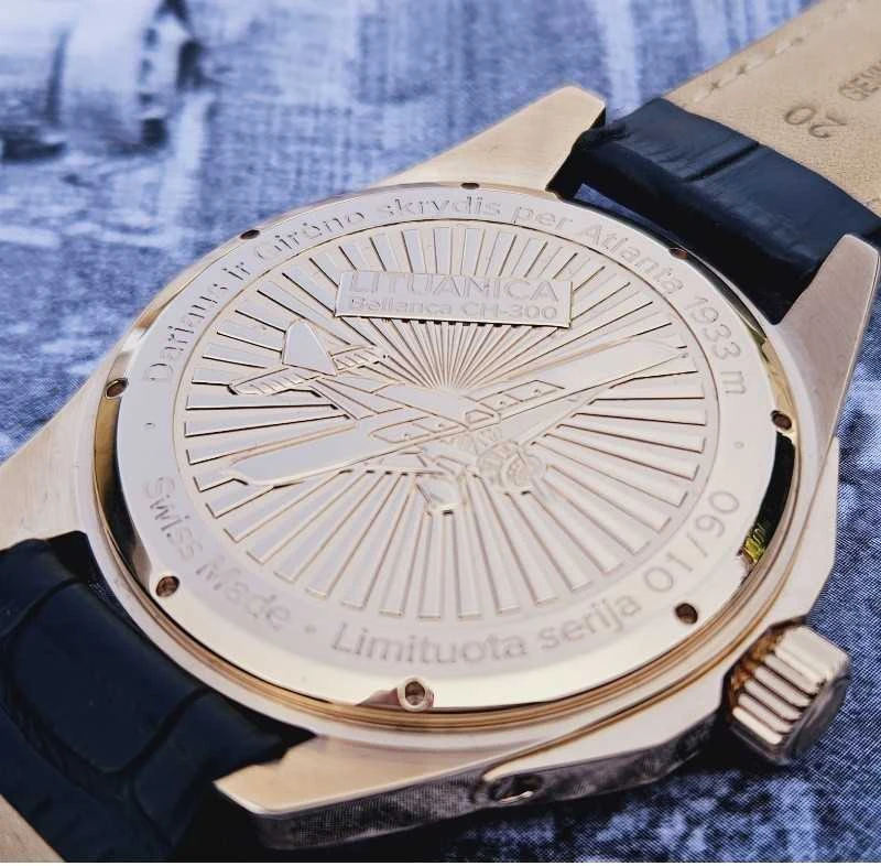 Laikrodis Aviator GMT Darius ir Girėnas. Skrydis per Atlantą V.1.37.2.292.5.4