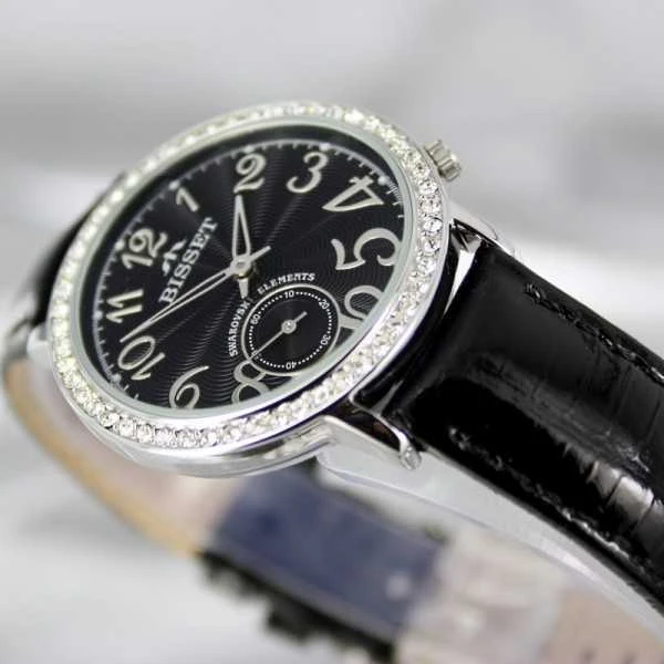 Laikrodis BISSET Queen Ice BSAX01Q LS BK BK (Ekspozicinė prekė)