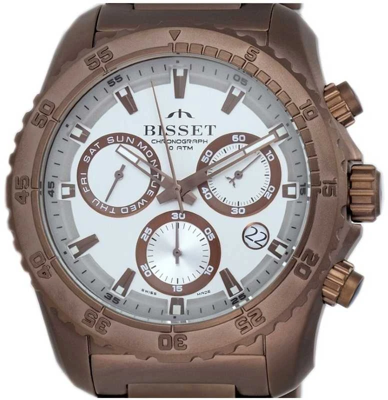 Laikrodis BISSET Titanium Chrono BSDF16VISY10BX