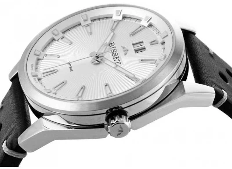 Laikrodis vyrams BISSET BSCF40 (zb095a) - safyro stiklas