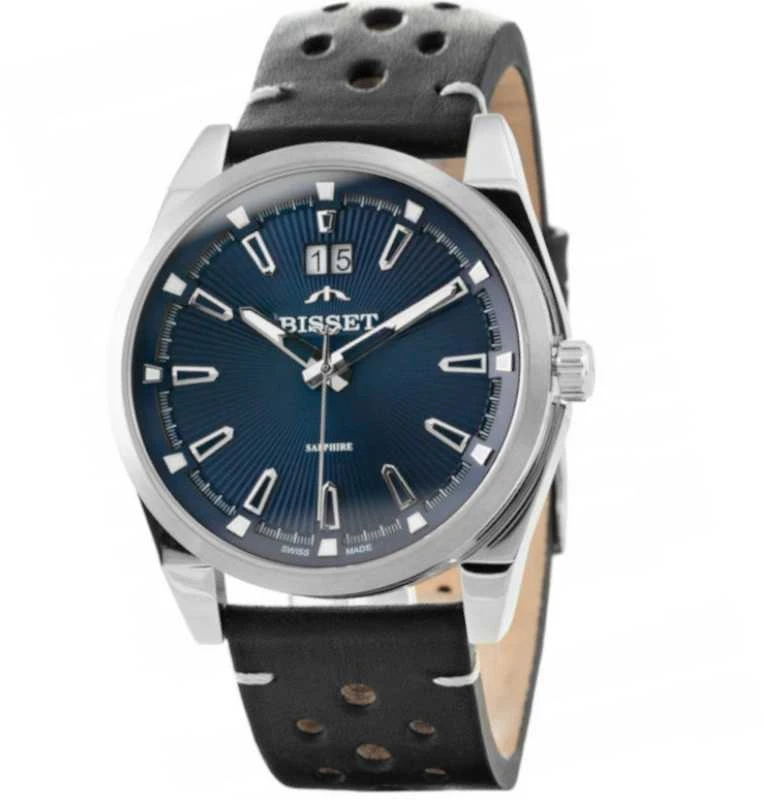 Laikrodis vyrams BISSET BSCF40 (zb095b) - safyro stiklas