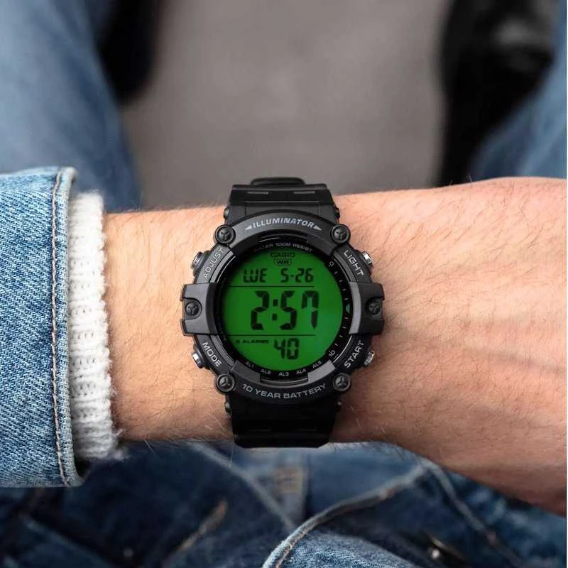 Vyriškas laikrodis CASIO SPORT ILLUMINATOR AE-1500WHC-1A + BOX