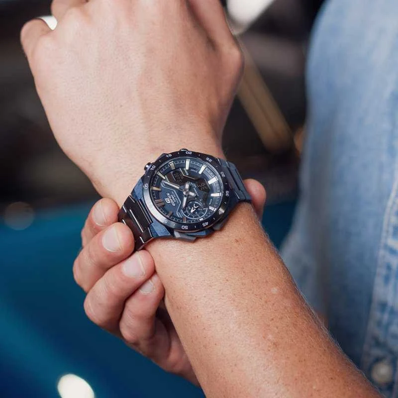 Laikrodis Casio Edifice Bluetooth Lichrodis Windflow ECB-2200CB-2AEF