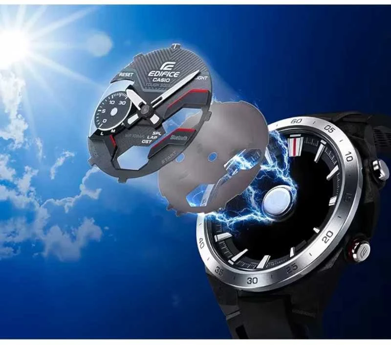 Laikrodis Casio Edifice Bluetooth Lichrodis Windflow ECB-2200CB-2AEF