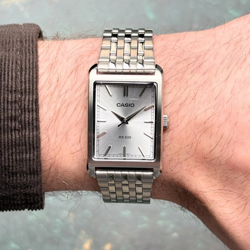 Laikrodis Casio Vintage kolekcija CASIO COLLECTION TANK - ARGENTEE MTP-B215D-7AVER