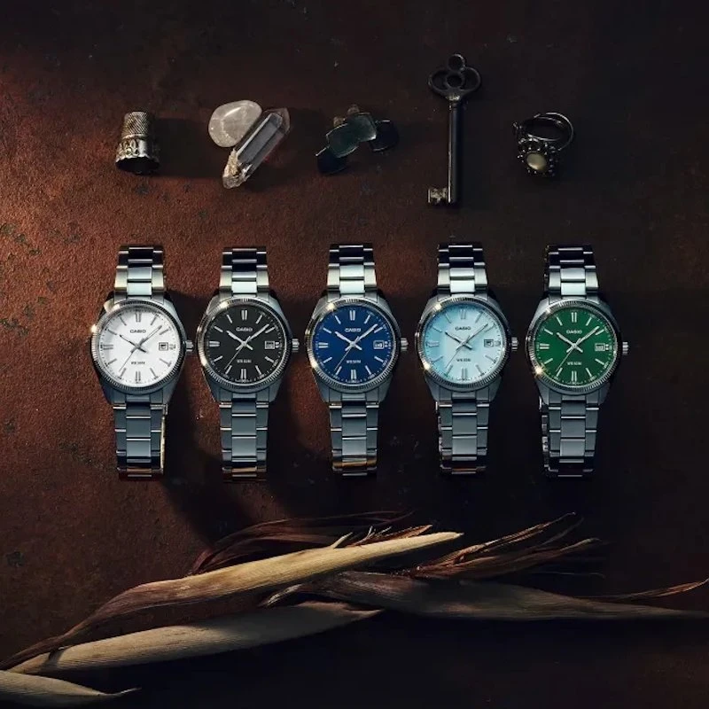 Laikrodis Casio Collection Vintage CASIO COLLECTION modelis UNISEX DATE - FOREST Žalias - UNISEX